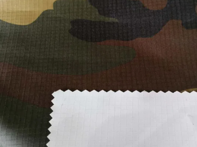 Tafetá Ripstop de Poliéster Camuflado com Revestido de PVC Branco