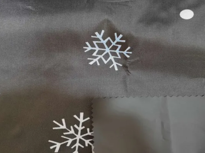 Tecido Oxford de poliéster 210d impresso com revestimento de PVC preto para barraca/guarda-chuva